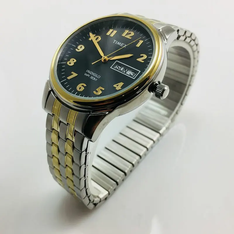 Timex Two-tone Black Dial Unisex Watch- T26481